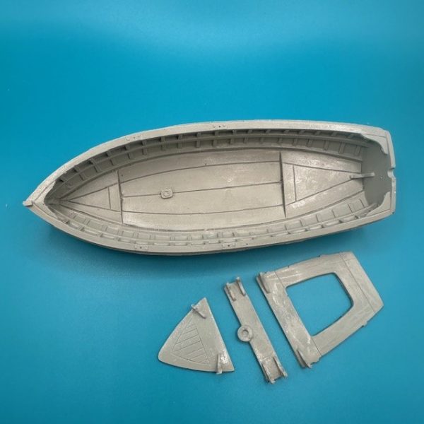 16ft Lifeboat Clinker Transom Stern 150mm 1:32 Scale - Image 2
