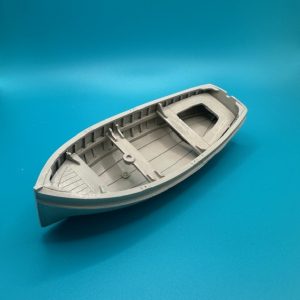 16ft Dinghy Clinker Transom Stern 150mm 1:32 Scale