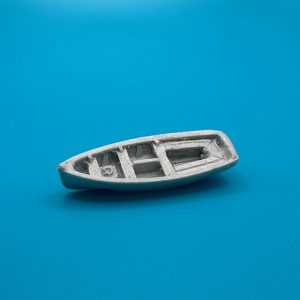 16ft Pulling/Sailing Dinghy Clinker Transom Stern 38mm 1:128 Scale