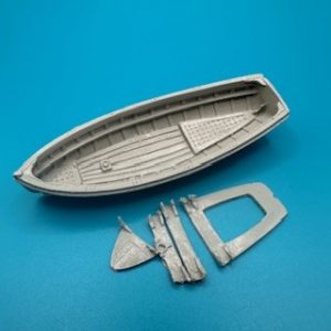20ft Lifeboat Clinker Transom Stern 83mm 1:72 Scale