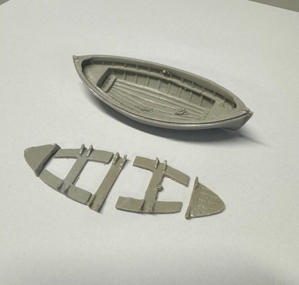 24ft Lifeboat Clinker Double Ended 74mm 1:96 Scale