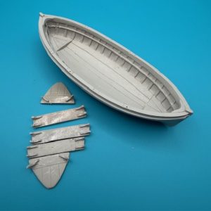 20ft Lifeboat Clinker Double Ended 125mm 1:48 Scale
