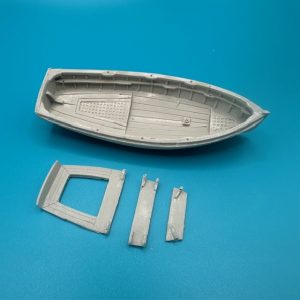 16ft Royal Navy Dinghy Clinker 100mm 1:48 Scale
