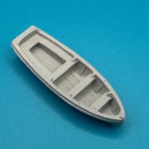 16ft Dinghy Clinker Transom Stern 51mm 1:96 Scale