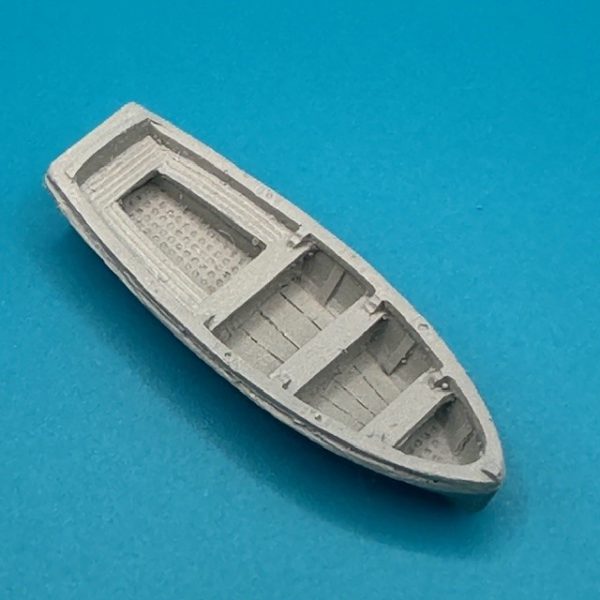 16ft Dinghy Clinker Transom Stern 51mm 1:96 Scale