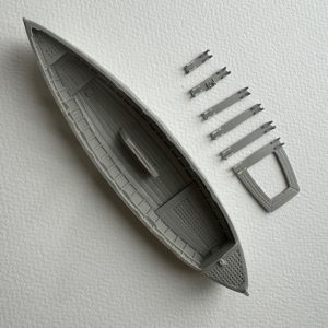 27ft Royal Navy Whaler Clinker 115mm 1:72 Scale