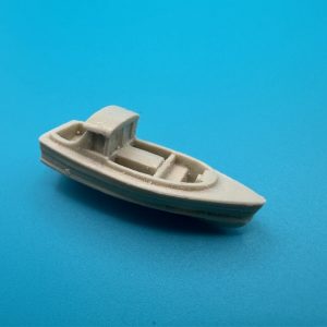 16ft Royal Navy Fast Motor Dinghy Hard Chine 38mm 1:128 Scale