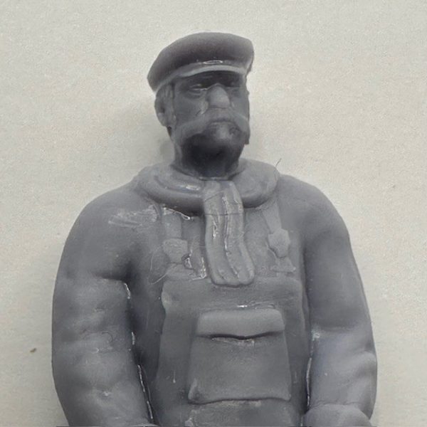 Fisherman standing holding rope 1/24 Scale 75mm - Image 2