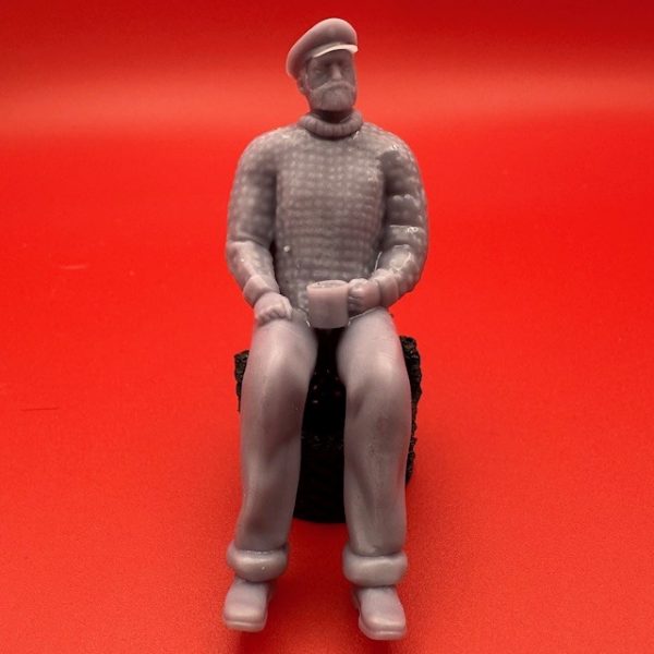 Fisherman sitting 1/32 Scale 56mm