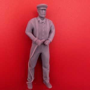 Fisherman standing holding rope 1/24 Scale 75mm