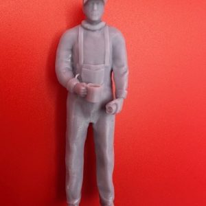 Fisherman standing carrying cup 1/24 Scale 75mm