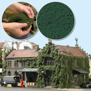 Busch 7343 Dark Green Micro Flock Foliage Sheet