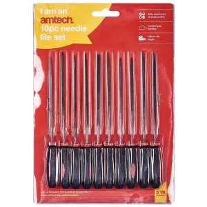 Amtech E1650 10 Piece 140mm (5.5") needle file set