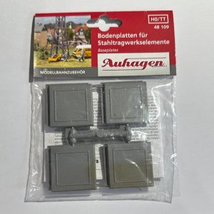 Auhagen 48109 HO Base plates for masts & bridges, 8 pieces