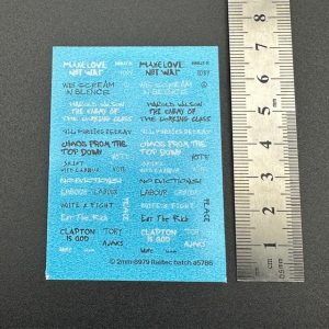 Railtec 4-8979 Political graffiti: 1960s