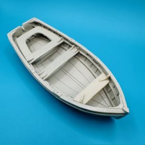 Dinghy Clinker Transom Stern 132mm 1:24 Scale