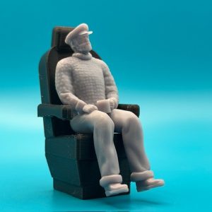 Captains Sitting in his Black Seat