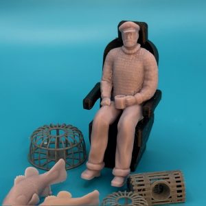 Captains Sitting in his Black Seat - 1:72 Scale